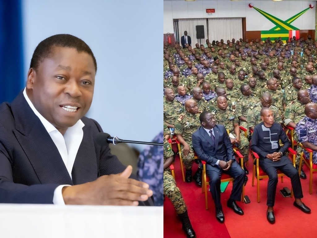 Togo/Défense et Sécurité : Le Président Faure GNASSINGBE salue la détermination et la bravoure des FAT